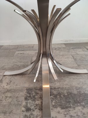 Round Dining Table by Maria Pergay, France, 1970s-WBX-1289946