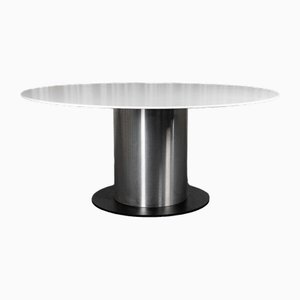 Round Dining Table with Central Barrel-PMQ-2020323