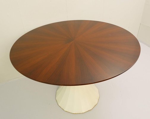 Round Dining Table with Star Veneered Top-FGA-922552