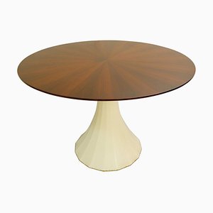 Round Dining Table with Star Veneered Top-FGA-922552