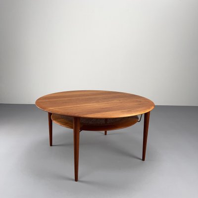 Round FD-515 Minerva Coffee Table in Teak by Peter Hvidt & Orla Molgaard Nielsen for France & Son, Denmark, 1960s-VQG-1806360