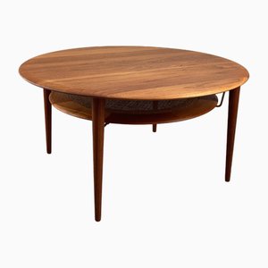 Round FD-515 Minerva Coffee Table in Teak by Peter Hvidt & Orla Molgaard Nielsen for France & Son, Denmark, 1960s-VQG-1806360