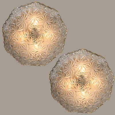 Round Glass Wall Lights in style of Helena Tynell, 1960s-VDW-2022214