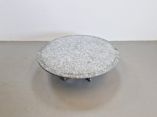 Round Granite Coffee Table by Ammannati & Vitelli for Bruno Brunati, 1970s-AXJ-1702239