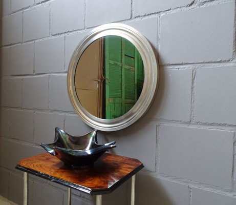 Round Italian Metal Narciso Mirror by Sergio Mazza for Artemide, 1960s-POM-857809