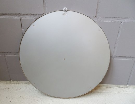 Round Italian Metal Narciso Mirror by Sergio Mazza for Artemide, 1960s-POM-857809