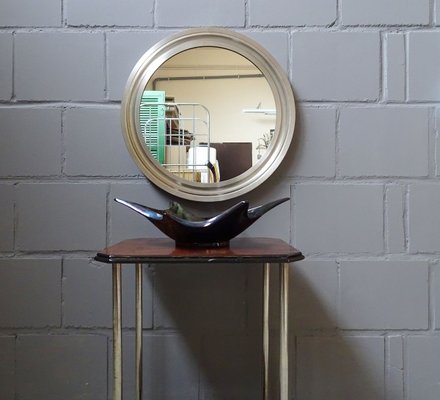 Round Italian Metal Narciso Mirror by Sergio Mazza for Artemide, 1960s-POM-857809