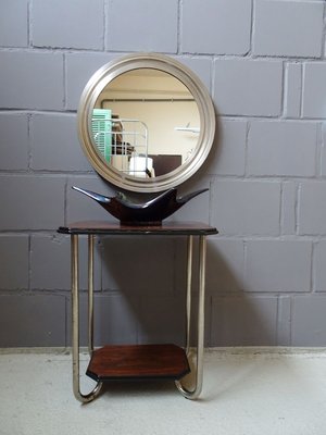 Round Italian Metal Narciso Mirror by Sergio Mazza for Artemide, 1960s-POM-857809