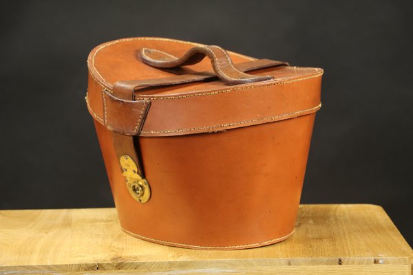 Round Leather Hat Trunk-EMZ-1220376