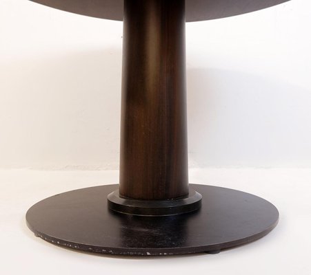 Round Macassar Ebony Dining Table-NYF-2024149