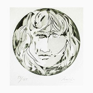 Round Medusa - Original Etching by Giacomo Manzù - 1970 1970-ZCI-761615