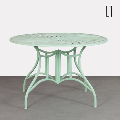 Round Metal Garden Table, 1990s-DAD-1795257