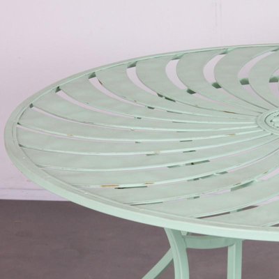 Round Metal Garden Table, 1990s-DAD-1795257