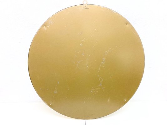 Round Mirror with Brass Frame by Sergio Mazza for Artemide, 1960s-AET-1720192