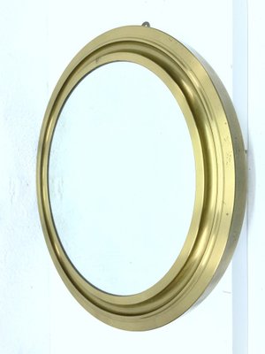 Round Mirror with Brass Frame by Sergio Mazza for Artemide, 1960s-AET-1720192