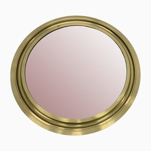 Round Mirror with Brass Frame by Sergio Mazza for Artemide, 1960s-AET-1720192