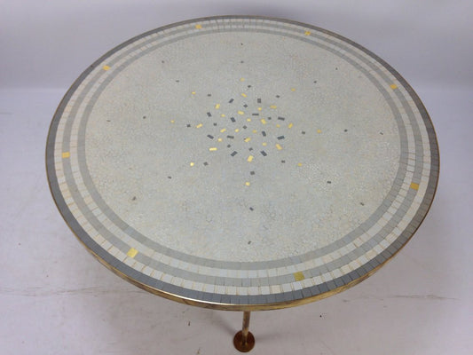 Round Mosaic Coffee Table by Berthold Müller, 1950s