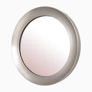 Round Narciso Mirror with Steel Frame attributed to Sergio Mazza for Artemide, Italy, 1950s-JPQ-2043087