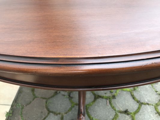 Round Oval Extendable Table, 1970s-WQQ-1397017