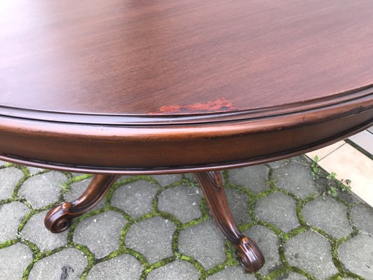 Round Oval Extendable Table, 1970s-WQQ-1397017