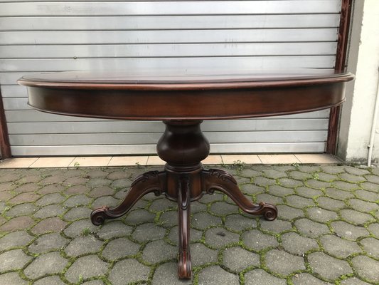 Round Oval Extendable Table, 1970s-WQQ-1397017