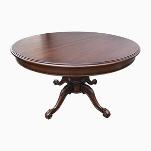 Round Oval Extendable Table, 1970s-WQQ-1397017