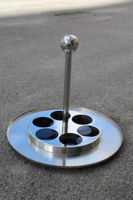 Round Portable Bar in Steel and Laminate by Giuliana Gramigna, 1960s-EH-1806376