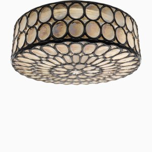 Round Ring Glass Flush Mount Ceiling / Wall Light from Limburg, 1960s-KQB-1721533