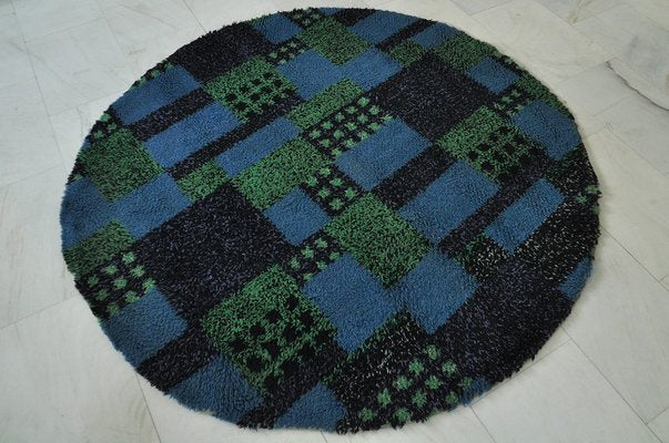 Round Shag Carpet, 1970s-ZLY-576292