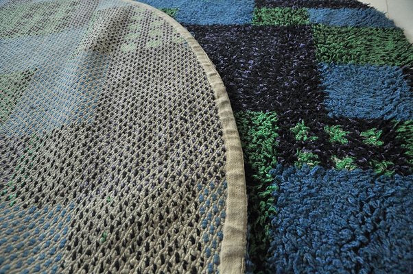 Round Shag Carpet, 1970s-ZLY-576292