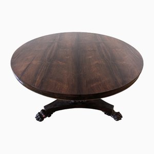 Round Table in Rosewood with Lion's Leg Foot, Late 1700s-ZFY-1732122