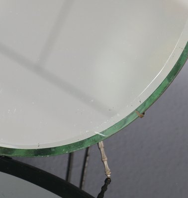 Round Table Mirror by Luigi Fontana & C, talian ,1950s-AA-1776821