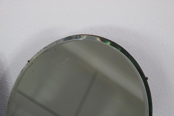 Round Table Mirror by Luigi Fontana & C, talian ,1950s-AA-1776821