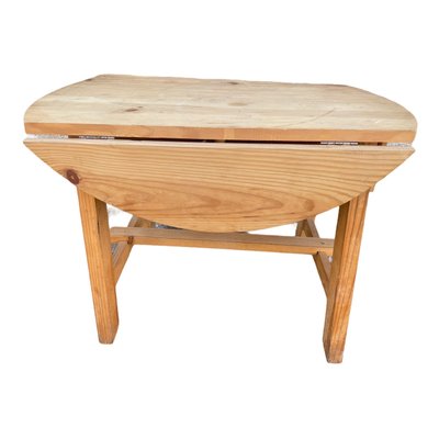 Round Table with Rustic Flaps & 2 Drawers-SDV-951442