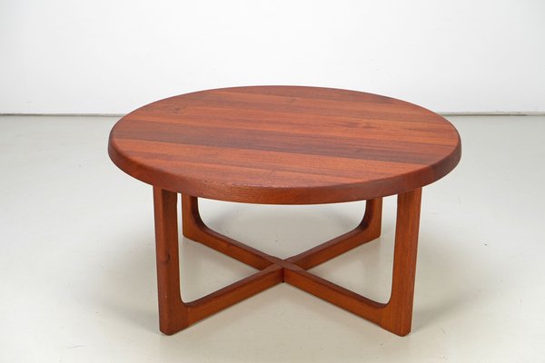 Round Teak Coffee by Niels Bach, 1960s-AO-1294888