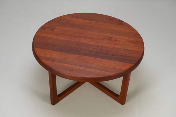 Round Teak Coffee by Niels Bach, 1960s-AO-1294888