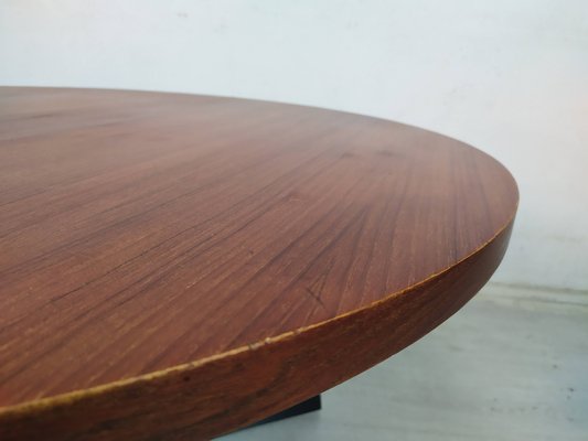 Round Teak Coffee Table, 1950s-EAD-1784398