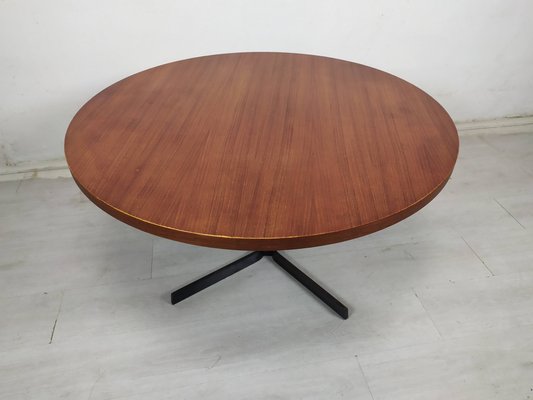 Round Teak Coffee Table, 1950s-EAD-1784398