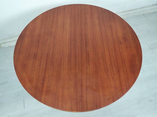 Round Teak Coffee Table, 1950s-EAD-1784398