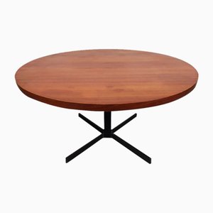 Round Teak Coffee Table, 1950s-EAD-1784398