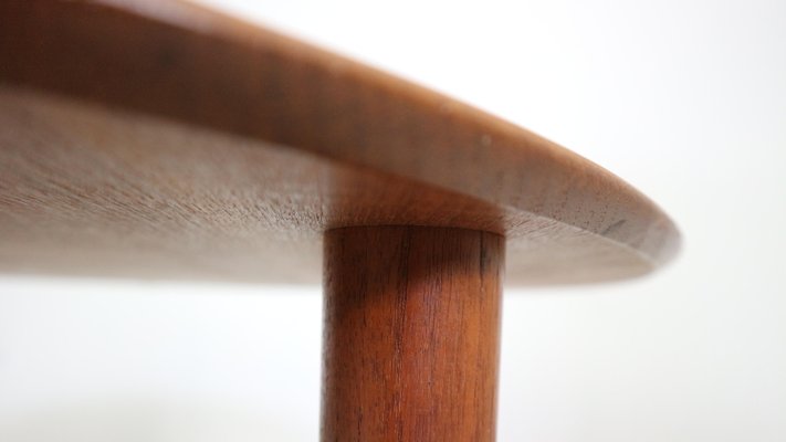 Round Teak Coffee Table by Peter Hvidt & Orla Mølgaard Nielsen for France & Son, 1950-DT-2026105