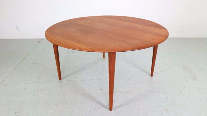 Round Teak Coffee Table by Peter Hvidt & Orla Mølgaard Nielsen for France & Son, 1950-DT-2026105