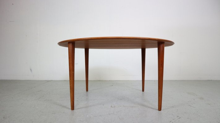 Round Teak Coffee Table by Peter Hvidt & Orla Mølgaard Nielsen for France & Son, 1950-DT-2026105