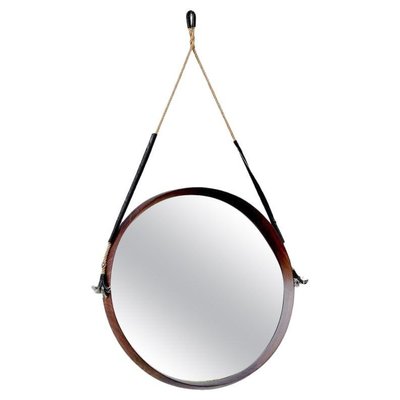 Round Teak Mirror, 1960s-CGZ-1789616