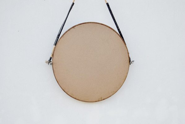 Round Teak Mirror, 1960s-CGZ-1789616