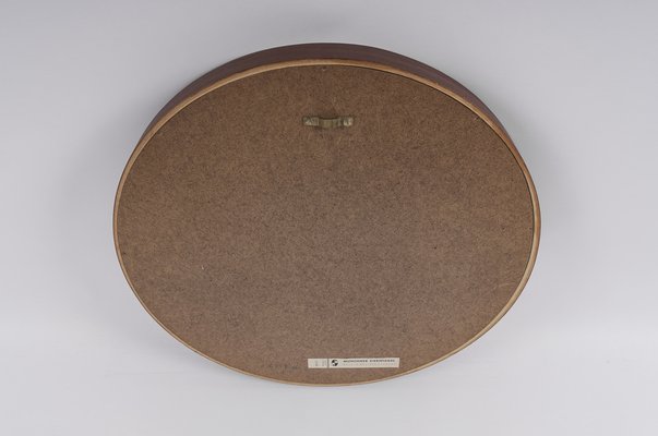 Round Teak Wall Mirror by Münchener Zierspiegel, Germany, 1960s-KQB-1445290