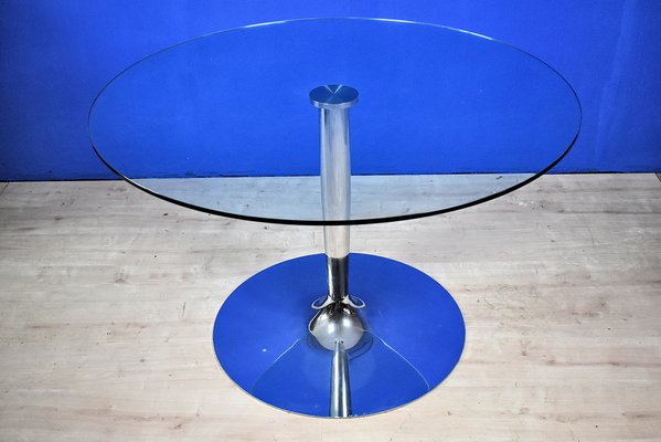 Round Tempered Glass Dining Table by Calligaris-GKV-1788388