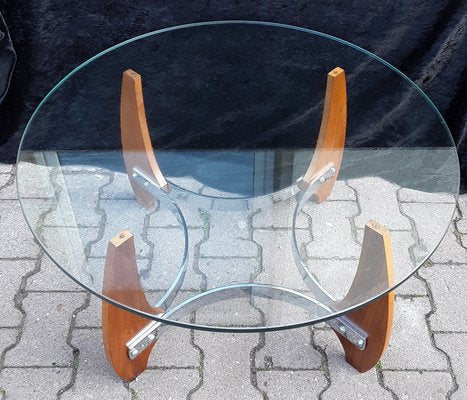 Round Vintage SoFath Coffee Table, 1970s-HOI-1000386