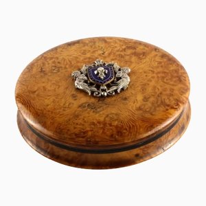 Round Wooden Box-WMV-1129560