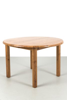 Round Wooden Pull-Out Dining Table-OKG-1769521